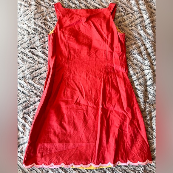 Lilly Pulitzer Red Dress with Colorful Embroidery - Picture 7 of 7